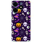 Чехол BoxFace Tecno Spark 10 Pro Halloween Purple Mood