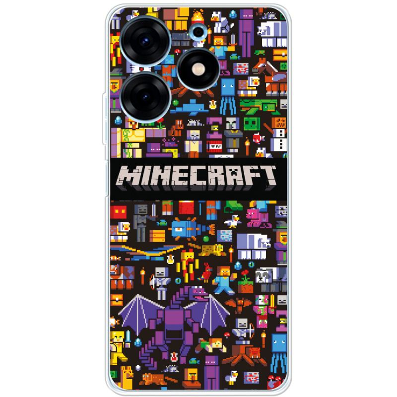 Чехол BoxFace Tecno Spark 10 Pro Minecraft Mobbery