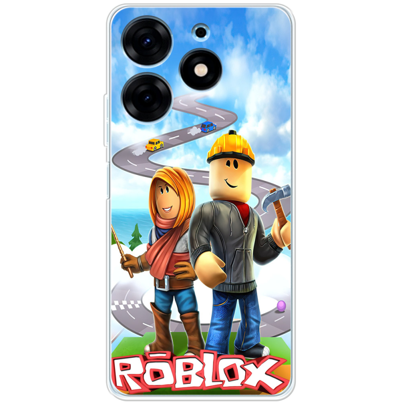 Чехол BoxFace Tecno Spark 10 Pro Roblox Білдерман