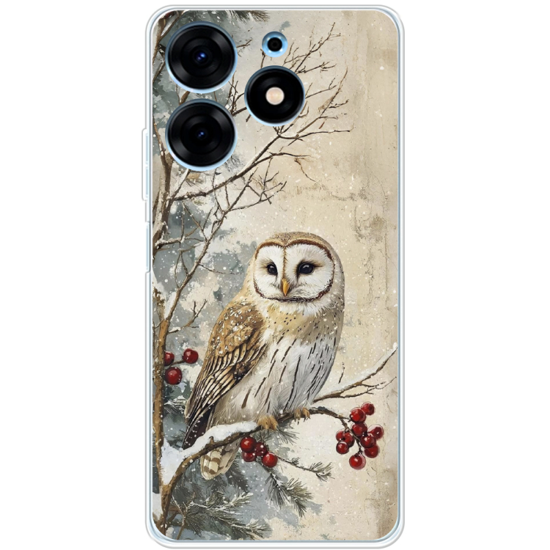 Чехол BoxFace Tecno Spark 10 Pro Christmas Owl
