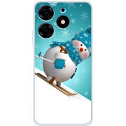 Чехол BoxFace Tecno Spark 10 Pro Skier Snowman