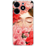 Чехол BoxFace Tecno Spark 10 Pro Girl in Flowers