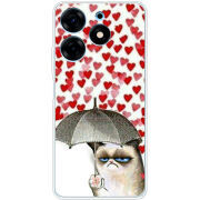 Чехол BoxFace Tecno Spark 10 Pro Raining Hearts