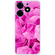 Чехол BoxFace Tecno Spark 10 Pro Pink Flowers