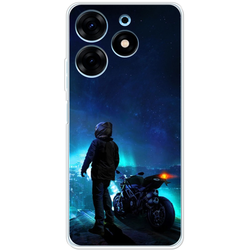 Чехол BoxFace Tecno Spark 10 Pro Motorcyclist