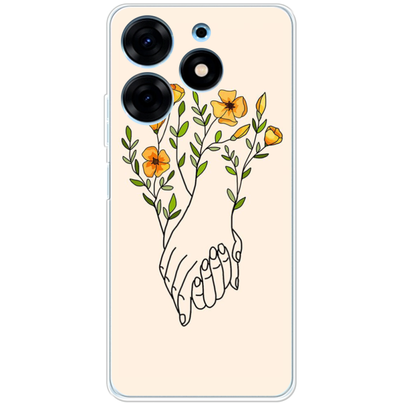 Чехол BoxFace Tecno Spark 10 Pro Flower Hands