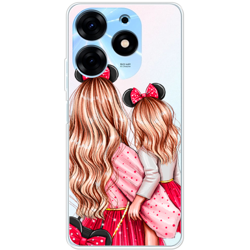 Прозрачный чехол BoxFace Tecno Spark 10 Pro Mouse Girls