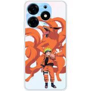 Прозрачный чехол BoxFace Tecno Spark 10 Pro Naruto and Kurama