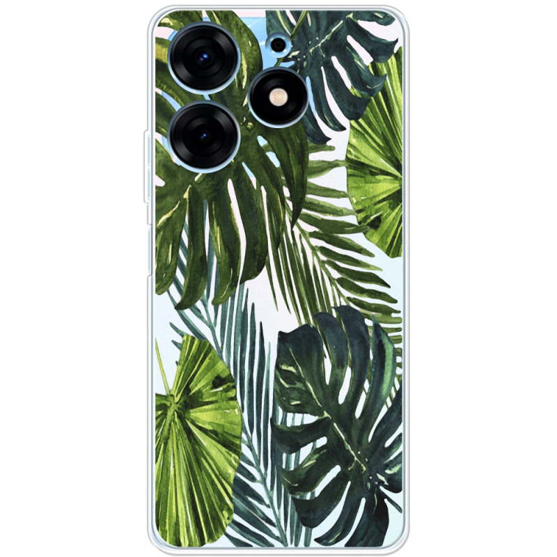 Прозрачный чехол BoxFace Tecno Spark 10 Pro Palm Tree