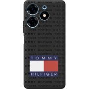 Черный чехол BoxFace Tecno Spark 10 Pro Tommy Print