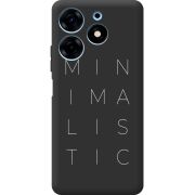 Черный чехол BoxFace Tecno Spark 10 Pro Minimalistic