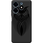 Черный чехол BoxFace Tecno Spark 10 Pro Owl