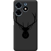 Черный чехол BoxFace Tecno Spark 10 Pro Deer