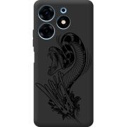 Черный чехол BoxFace Tecno Spark 10 Pro Snake