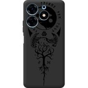 Черный чехол BoxFace Tecno Spark 10 Pro Hugin and Munin