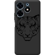 Черный чехол BoxFace Tecno Spark 10 Pro Tiger