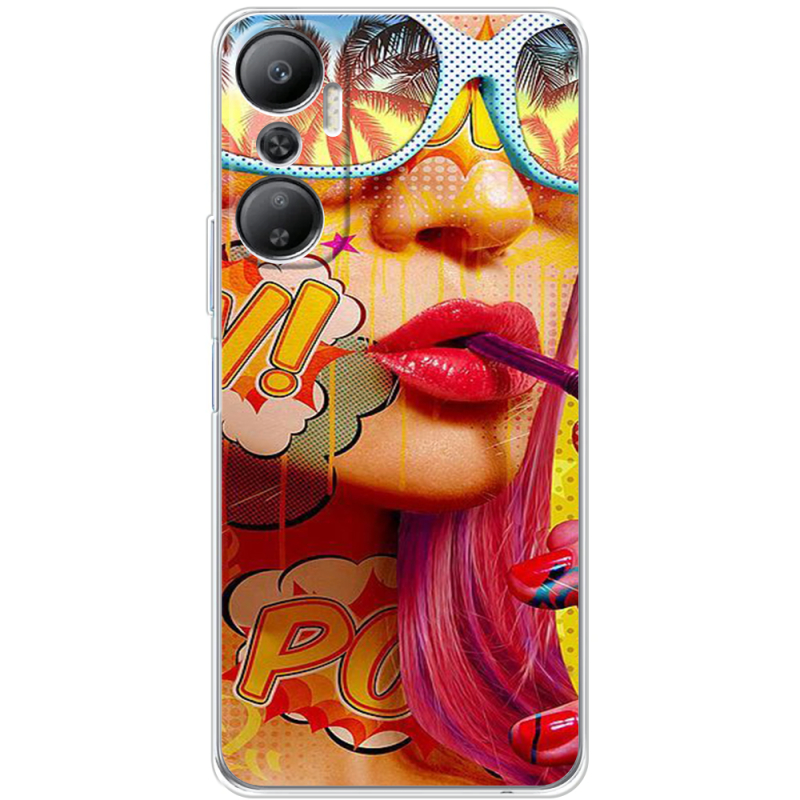 Чехол BoxFace Infinix Hot 20 4G Yellow Girl Pop Art