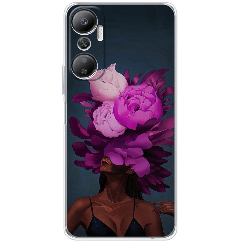 Чехол BoxFace Infinix Hot 20 4G Exquisite Purple Flowers