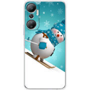 Чехол BoxFace Infinix Hot 20 4G Skier Snowman