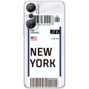 Прозрачный чехол BoxFace Infinix Hot 20 4G Ticket New York