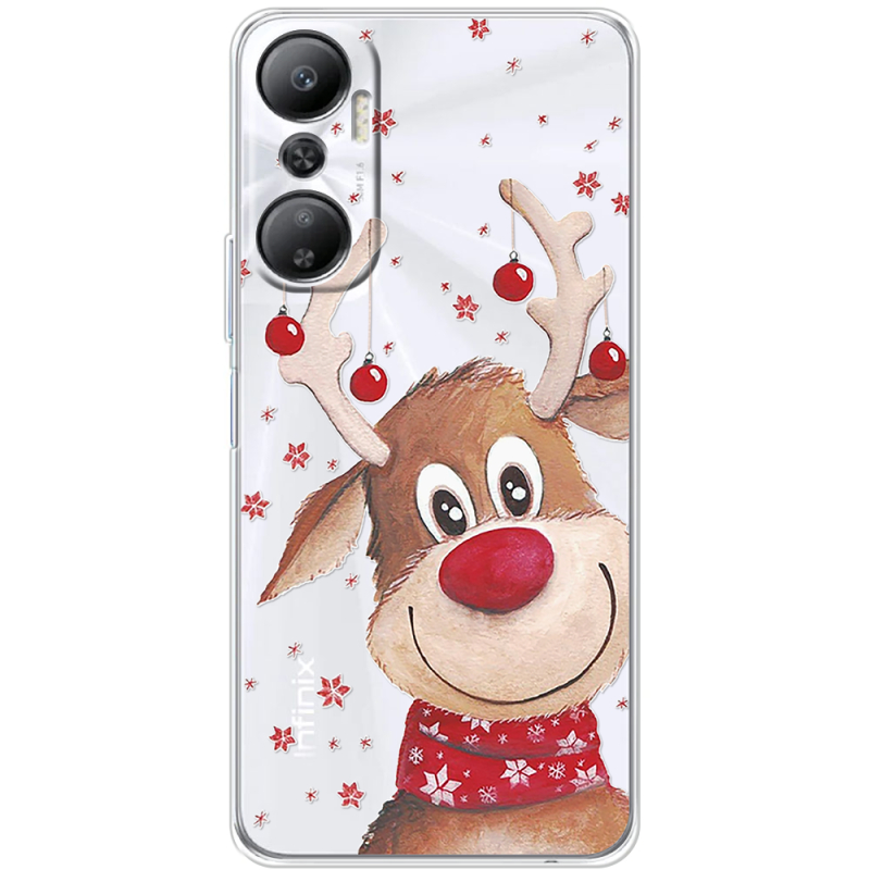 Прозрачный чехол BoxFace Infinix Hot 20 4G Winter Deer