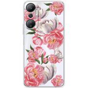 Прозрачный чехол BoxFace Infinix Hot 20 4G Peony Watercolor Style