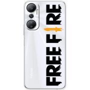 Прозрачный чехол BoxFace Infinix Hot 20 4G Free Fire Black Logo