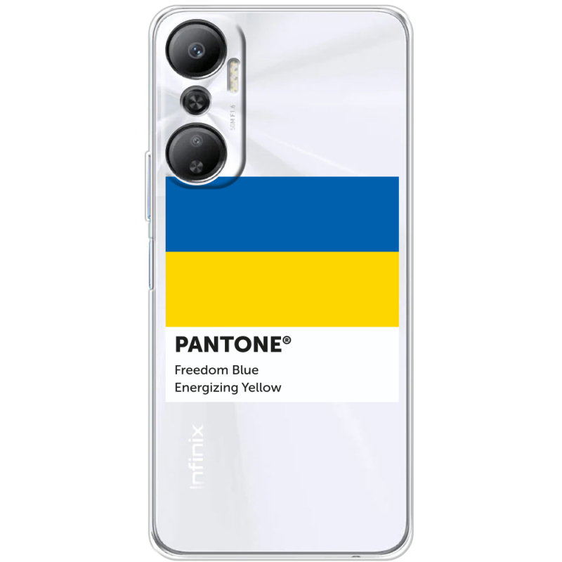 Прозрачный чехол BoxFace Infinix Hot 20 4G Pantone вільний синій