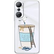 Прозрачный чехол BoxFace Infinix Hot 20 4G Segull in Cofee Pool