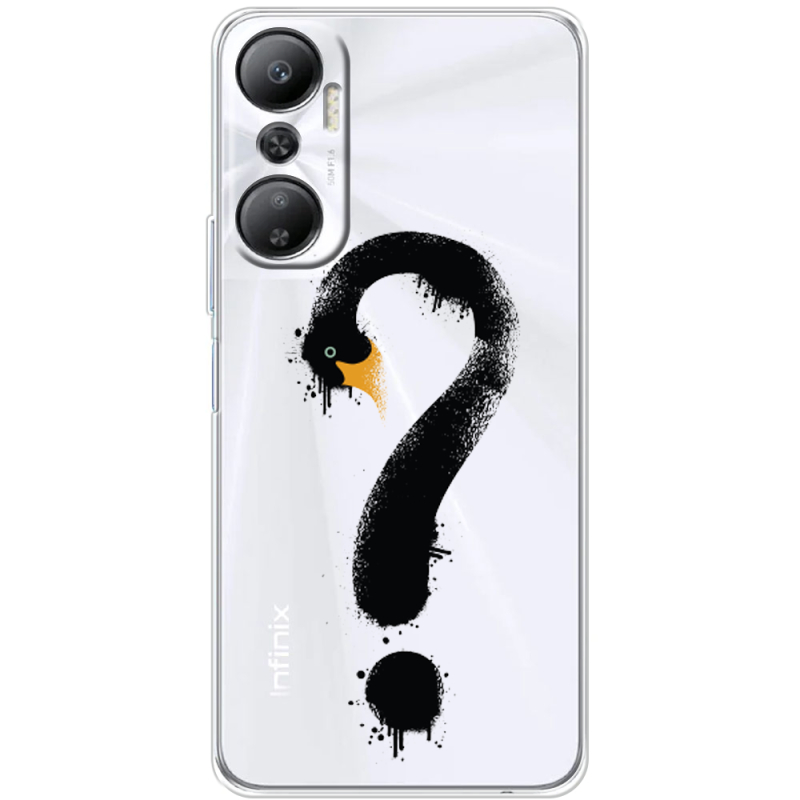 Прозрачный чехол BoxFace Infinix Hot 20 4G Swan question