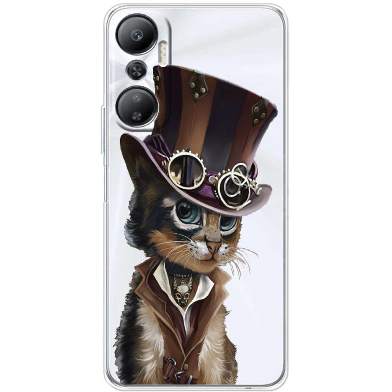 Прозрачный чехол BoxFace Infinix Hot 20 4G Steampunk Cat