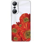 Прозрачный чехол BoxFace Infinix Hot 20 4G Red Poppies