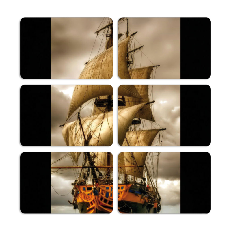 Магнитные фотопазлы 80 на 50 набор 6 штук 