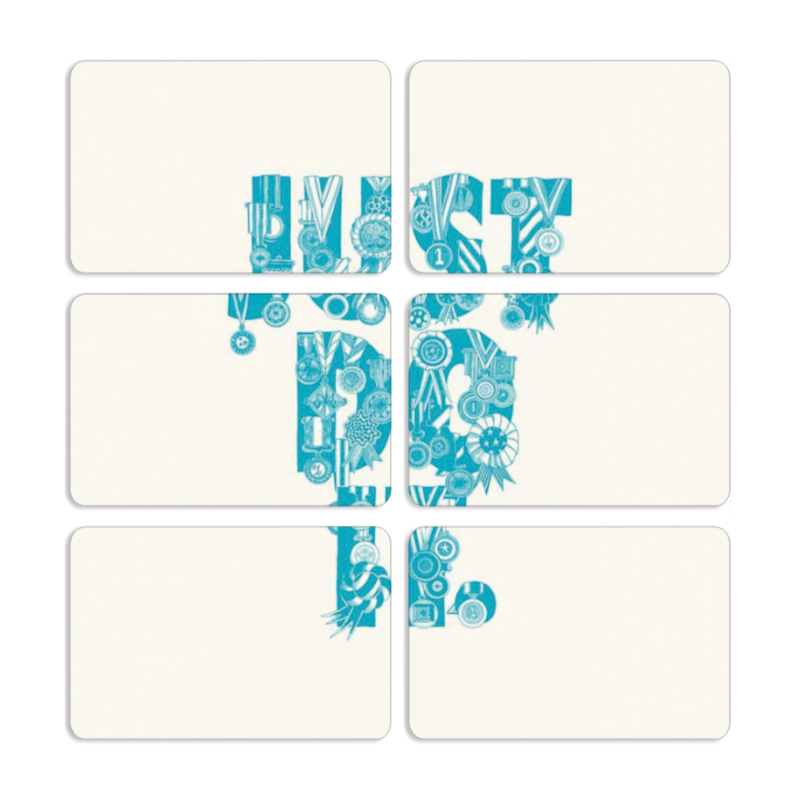 Магнитные фотопазлы 80 на 50 набор 6 штук Just  Do It