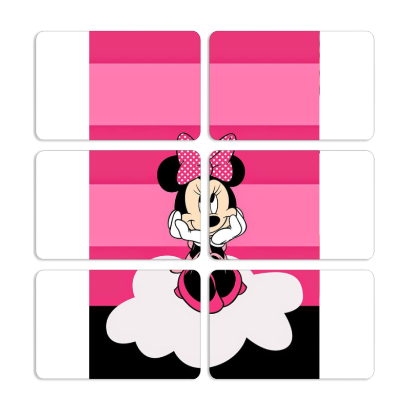 Магнитные фотопазлы 80 на 50 набор 6 штук 