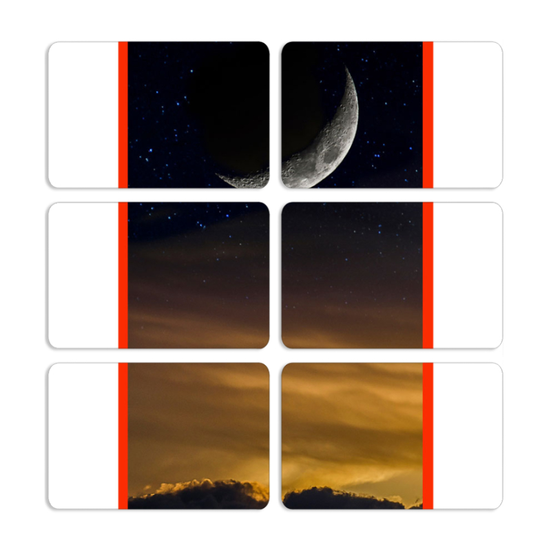 Магнитные фотопазлы 80 на 50 набор 6 штук 