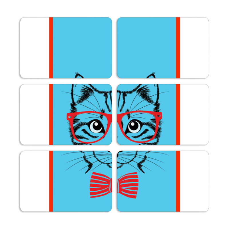 Магнитные фотопазлы 80 на 50 набор 6 штук 