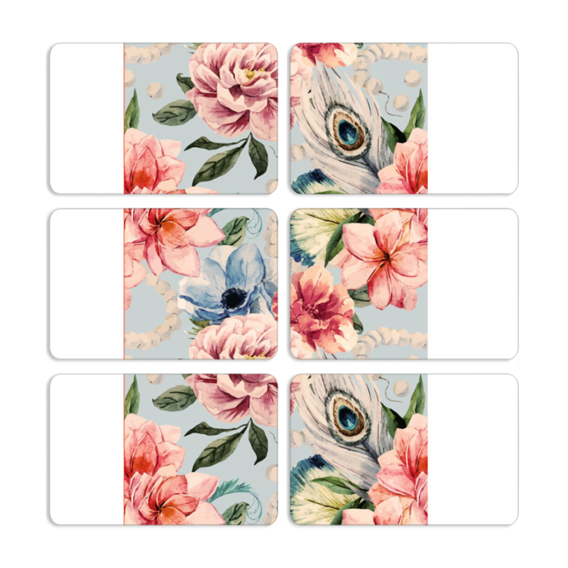 Магнитные фотопазлы 80 на 50 набор 6 штук Rosy