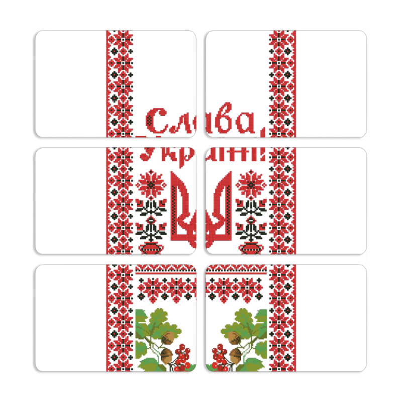 Магнитные фотопазлы 80 на 50 набор 6 штук 