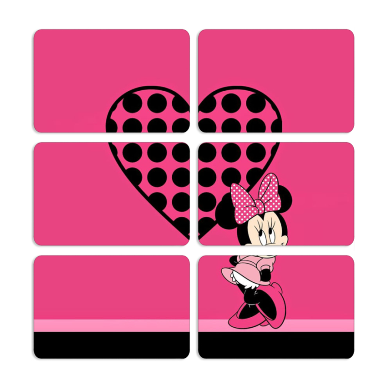 Магнитные фотопазлы 80 на 50 набор 6 штук 