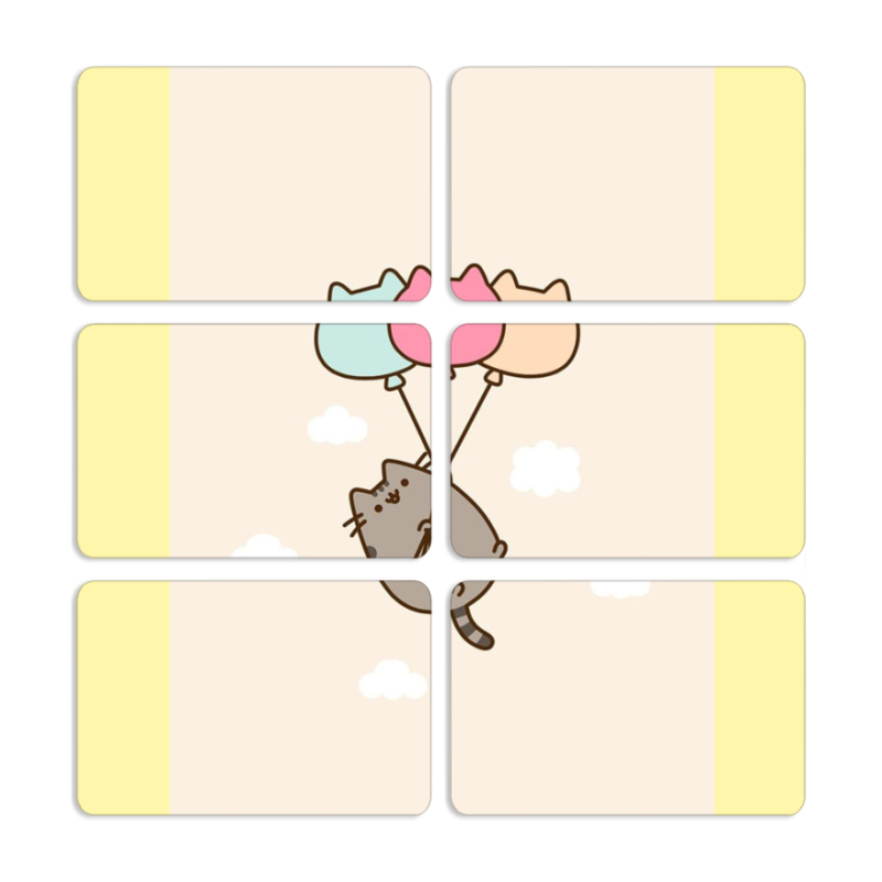 Магнитные фотопазлы 80 на 50 набор 6 штук 