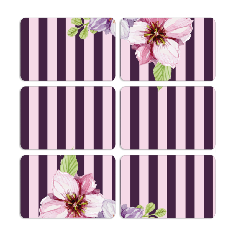 Магнитные фотопазлы 80 на 50 набор 6 штук Purple Fantasy