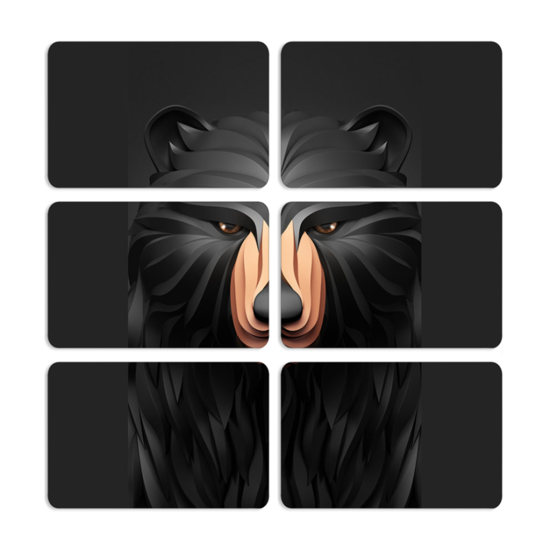 Магнитные фотопазлы 80 на 50 набор 6 штук 