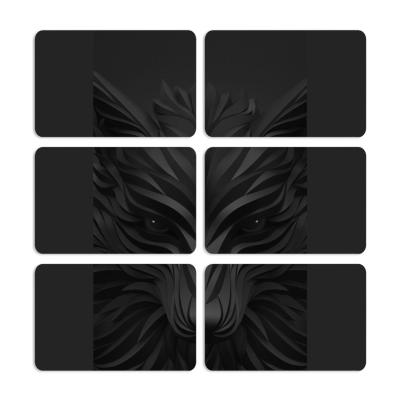 Магнитные фотопазлы 80 на 50 набор 6 штук 