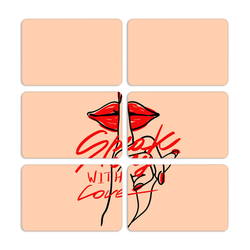 Магнитные фотопазлы 80 на 50 набор 6 штук 