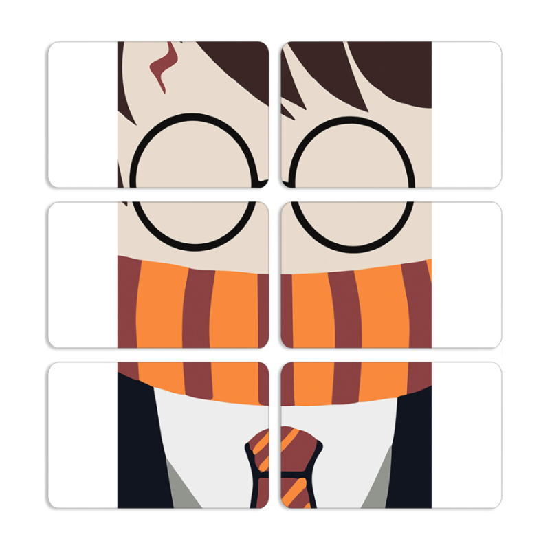 Магнитные фотопазлы 80 на 50 набор 6 штук Harry