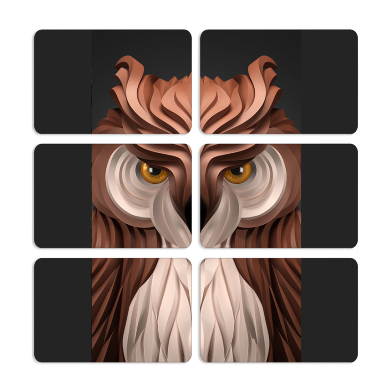 Магнитные фотопазлы 80 на 50 набор 6 штук 