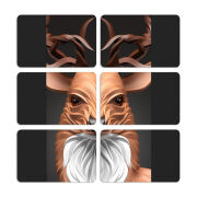 Магнитные фотопазлы 80 на 50 набор 6 штук 