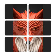 Магнитные фотопазлы 80 на 50 набор 6 штук 