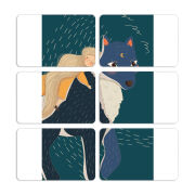 Магнитные фотопазлы 80 на 50 набор 6 штук Fantasy Print